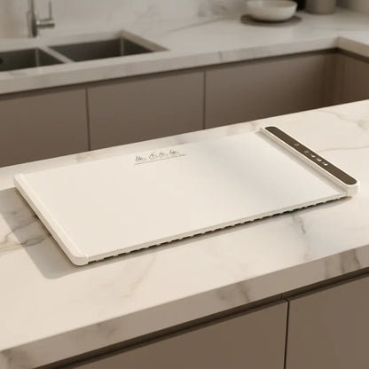Electric Tabletop Food Warming Mat with Heat-Resistant Serving Surface