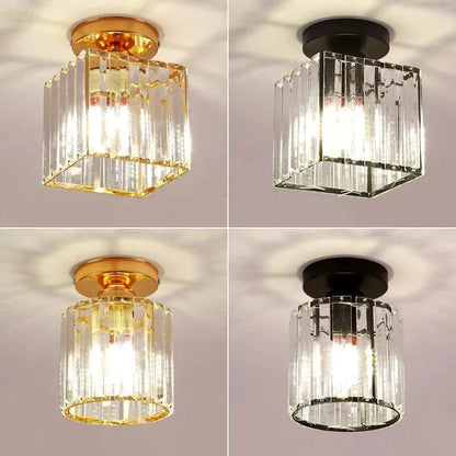 Elegant Crystal Ceiling Lamp for Hallways & Aisles