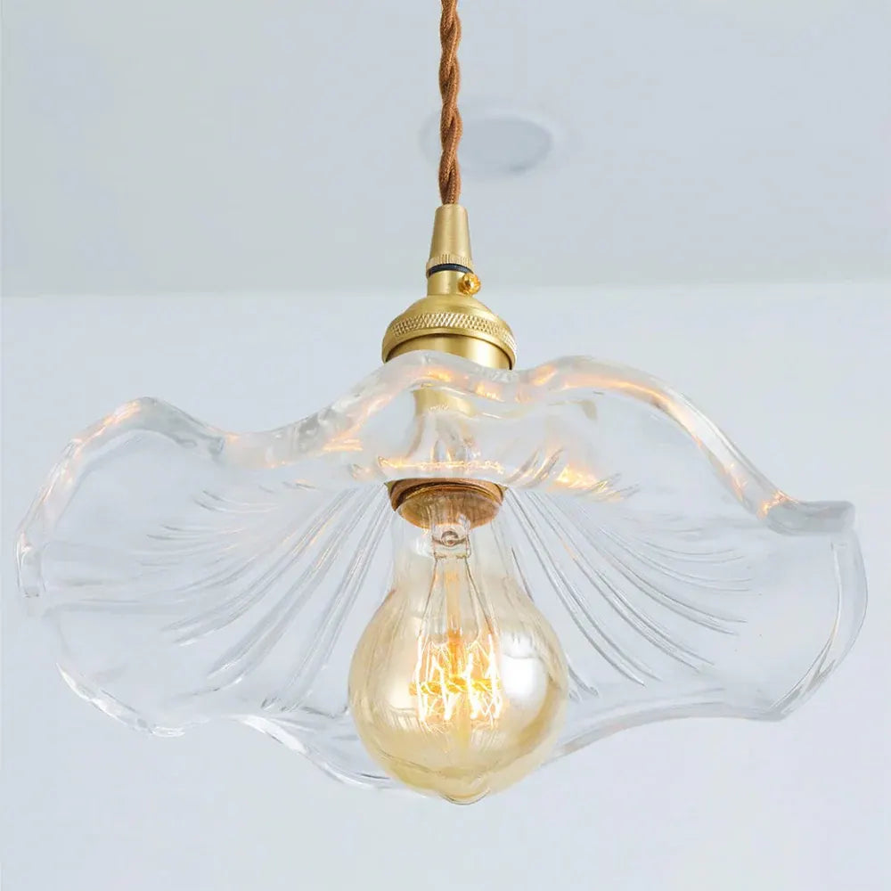 Elegant Flower Glass LED Pendant Light for Stylish Room Illumination