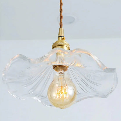 Elegant Flower Glass LED Pendant Light for Stylish Room Illumination