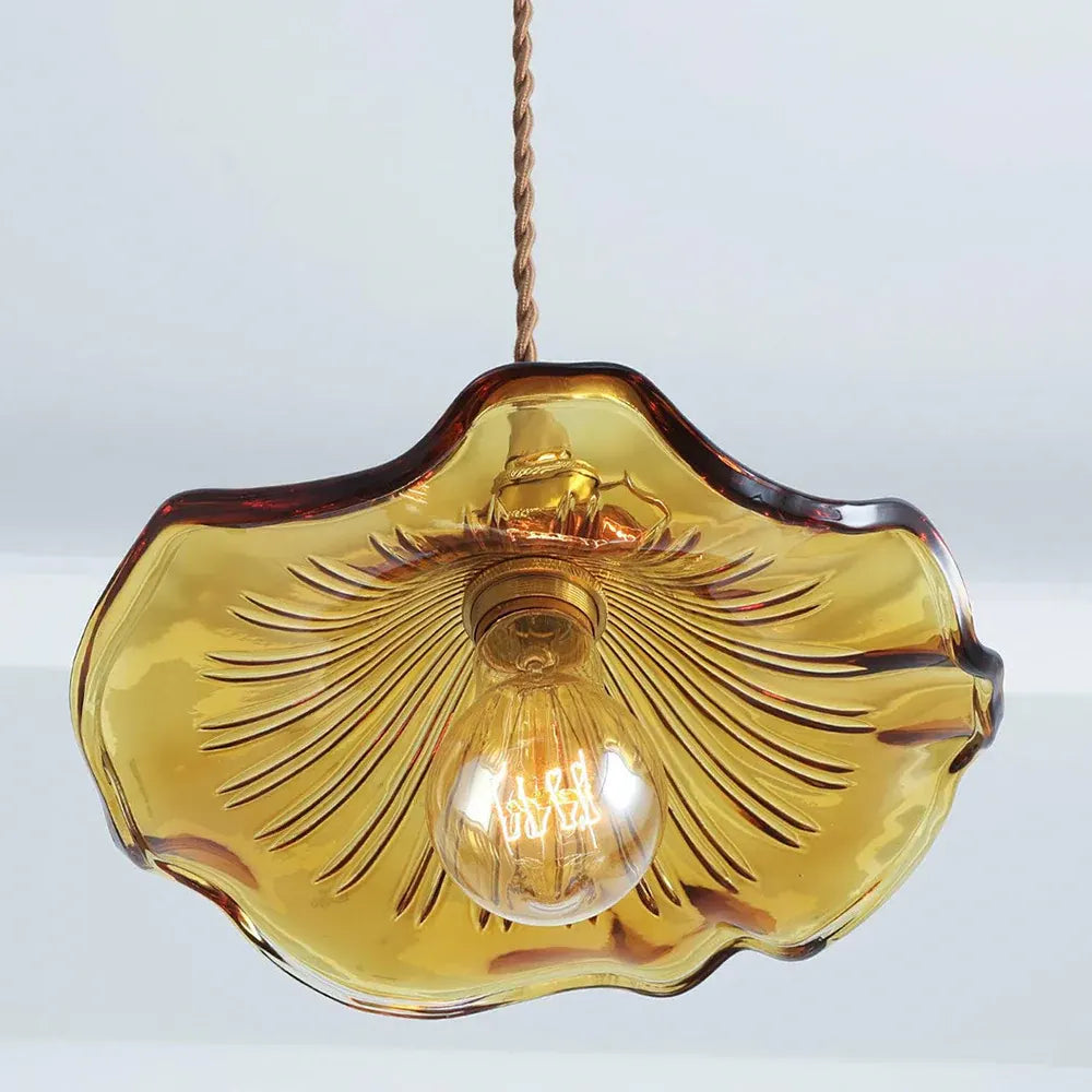 Elegant Flower Glass LED Pendant Light for Stylish Room Illumination