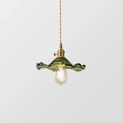 Elegant Flower Glass LED Pendant Light for Stylish Room Illumination