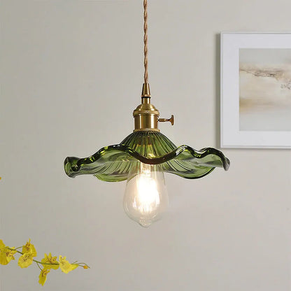 Elegant Flower Glass LED Pendant Light for Stylish Room Illumination