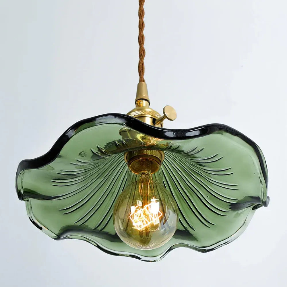 Elegant Flower Glass LED Pendant Light for Stylish Room Illumination