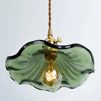 Elegant Flower Glass LED Pendant Light for Stylish Room Illumination