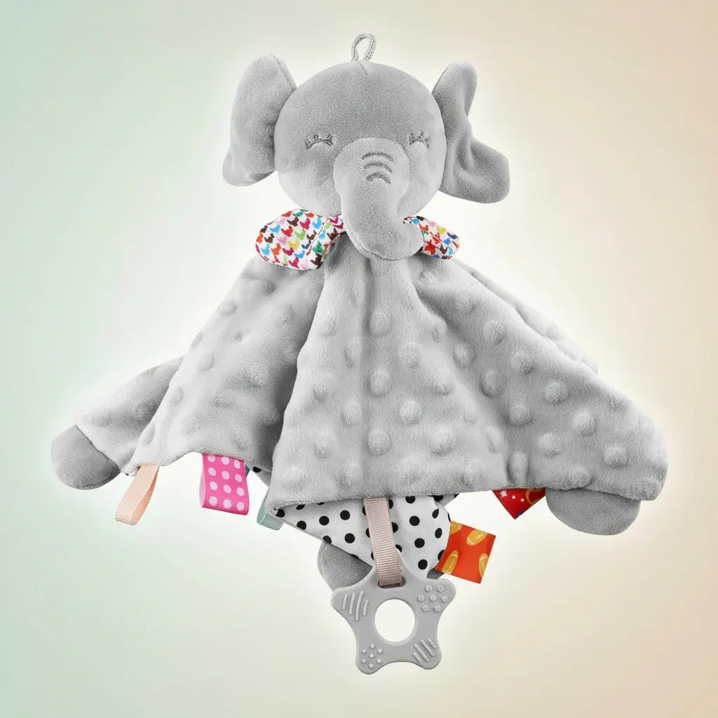 Elephant Plush Baby Comfort Blanket Lovey Toy