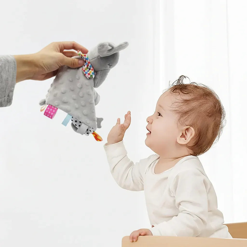 Elephant Plush Baby Comfort Blanket Lovey Toy