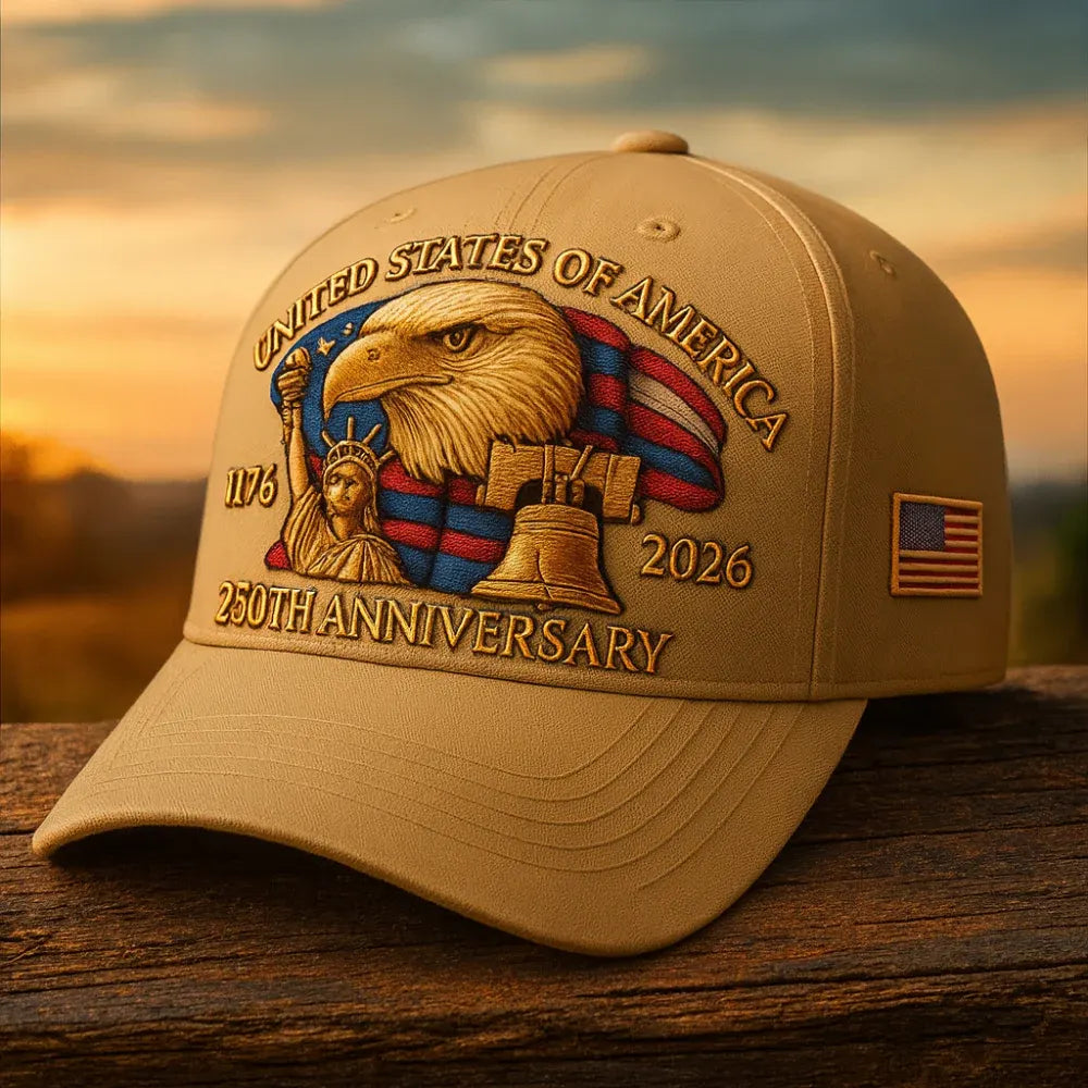 Embroidered Eagle Veterans Baseball Cap for Men