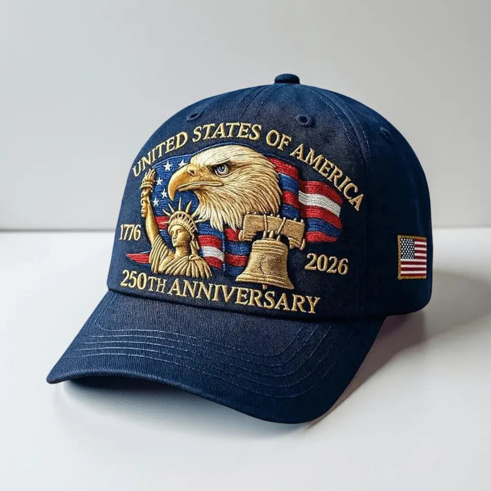Embroidered Eagle Veterans Baseball Cap for Men