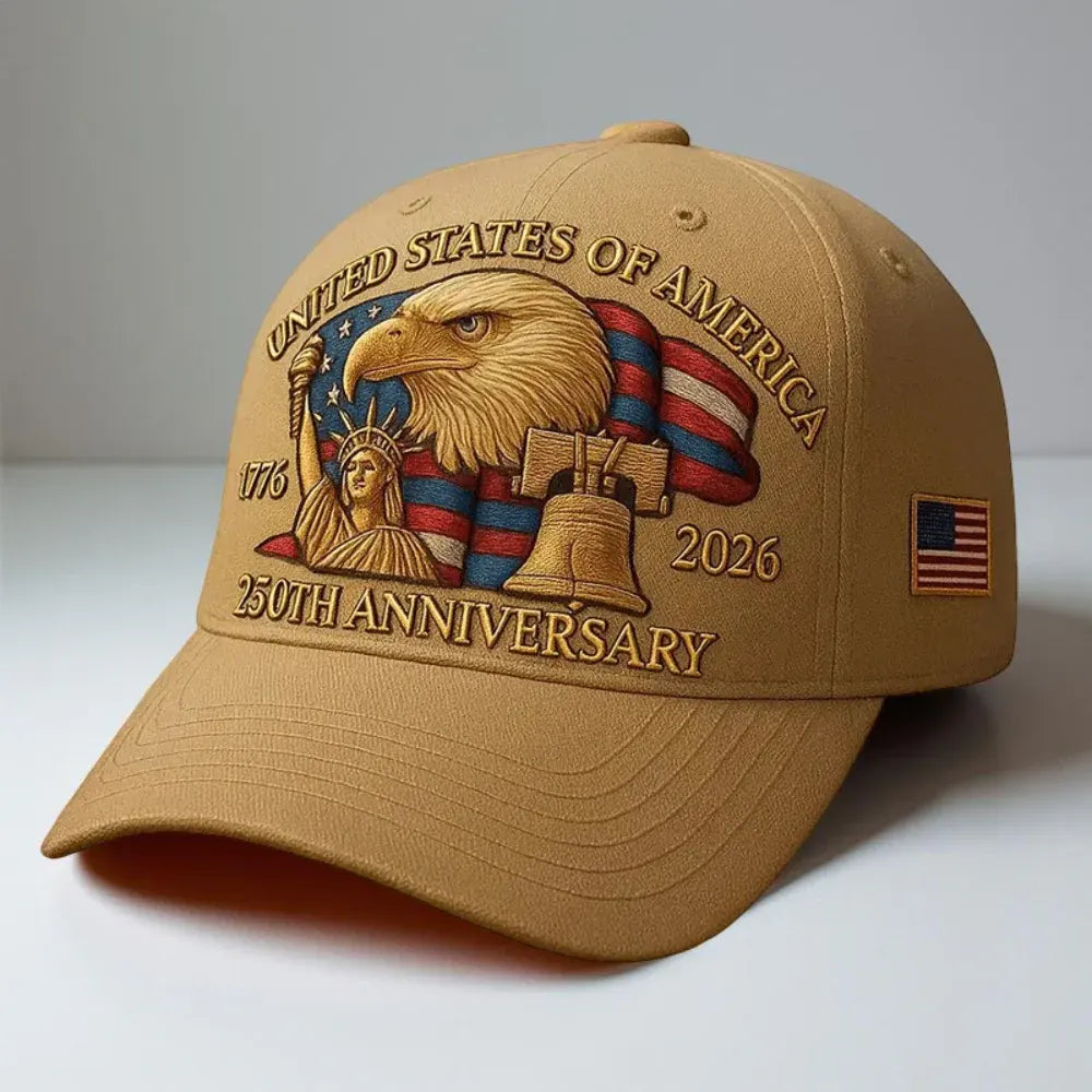 Embroidered Eagle Veterans Baseball Cap for Men
