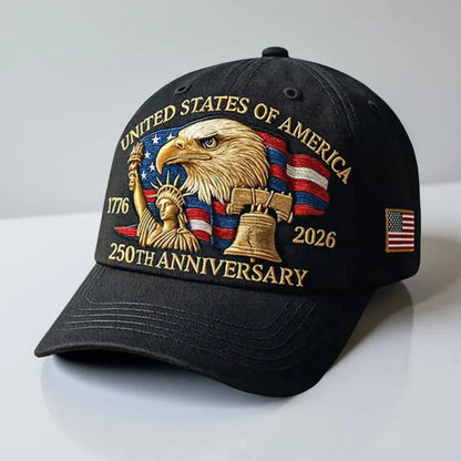Embroidered Eagle Veterans Baseball Cap for Men
