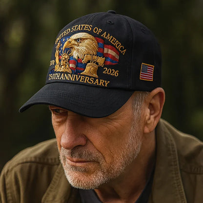 Embroidered Eagle Veterans Baseball Cap for Men