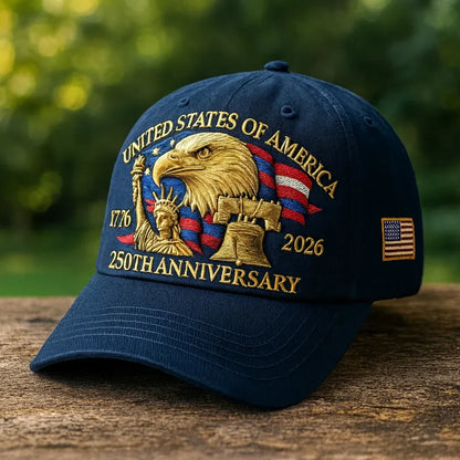Embroidered Eagle Veterans Baseball Cap for Men