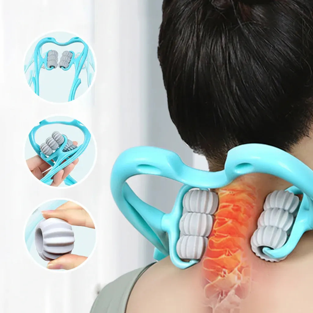 Ergonomic Manual Cervical Neck & Shoulder Massage Roller