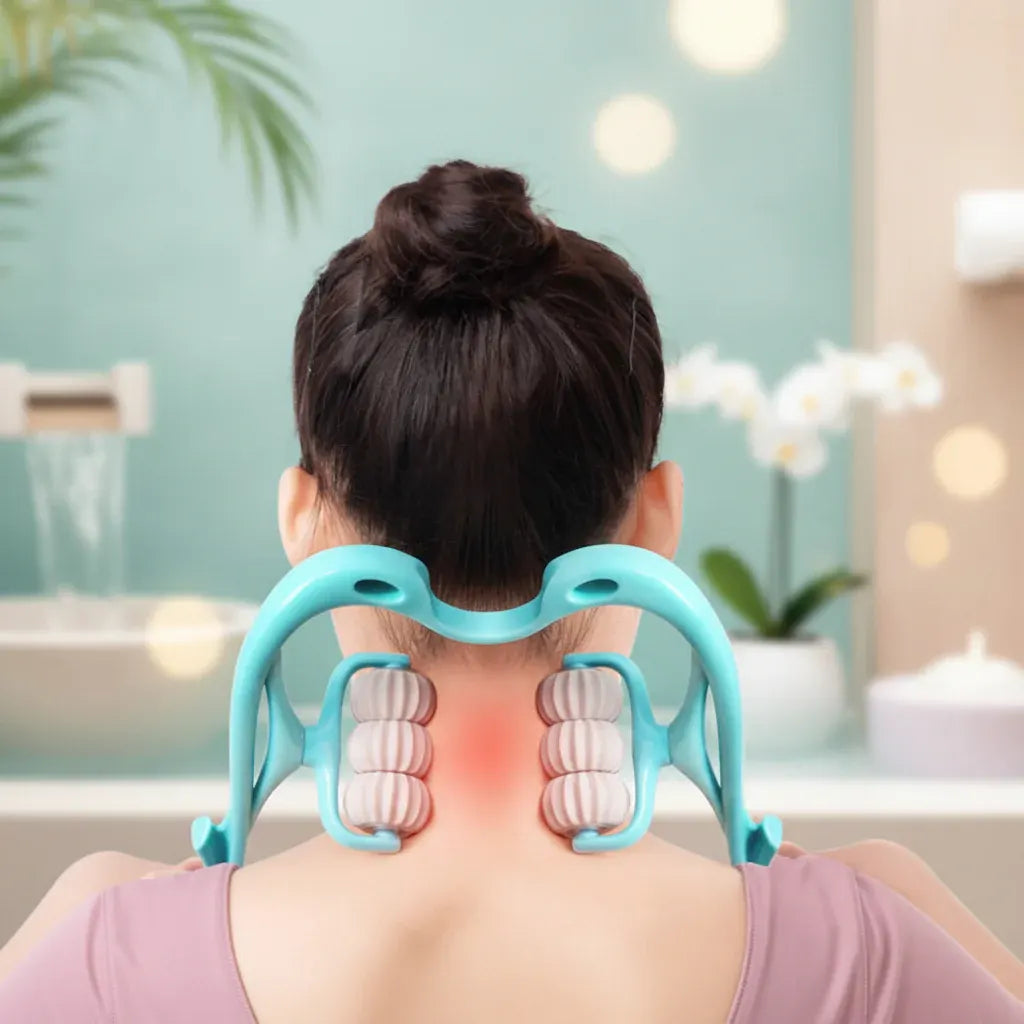 Ergonomic Manual Cervical Neck & Shoulder Massage Roller