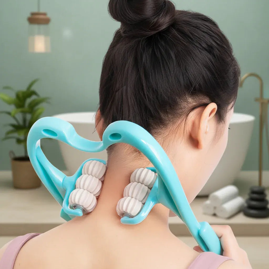 Ergonomic Manual Cervical Neck & Shoulder Massage Roller