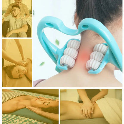 Ergonomic Manual Cervical Neck & Shoulder Massage Roller