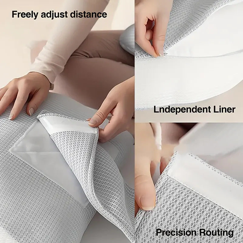 Ergonomic Pregnancy Pillow with Adjustable Support for Side and Stomach Sleepers