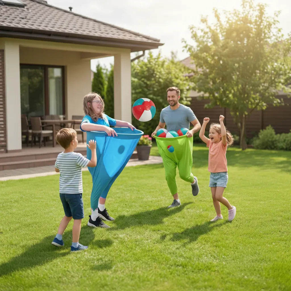 Family Fun Ball Catching Pants Set for Kids Outdoor Play
