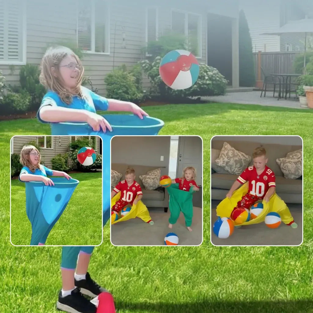 Family Fun Ball Catching Pants Set for Kids Outdoor Play