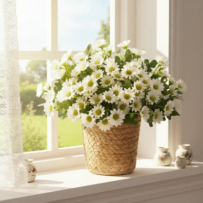 Faux Daisy Bouquet Table Centerpiece for Mother's Day Decor
