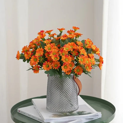Faux Daisy Flower Arrangement – Tabletop Home Decor Mother's Day Gift