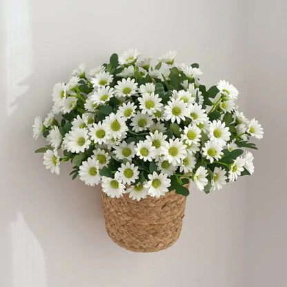 Faux Daisy Flower Arrangement – Tabletop Home Decor Mother's Day Gift