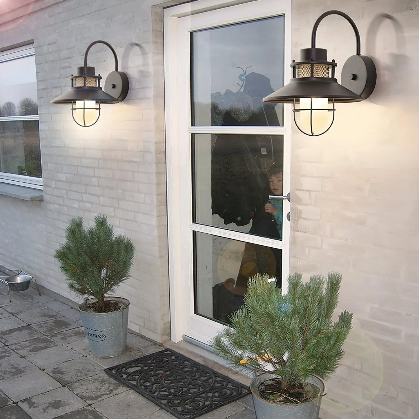 Felix Industrial Outdoor Wall Sconce | Waterproof Exterior Light Fixture