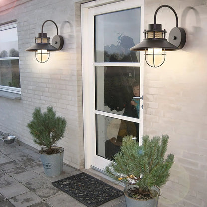 Felix Industrial Outdoor Wall Sconce | Waterproof Exterior Light Fixture