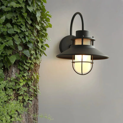 Felix Industrial Outdoor Wall Sconce | Waterproof Exterior Light Fixture