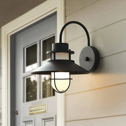 Felix Industrial Outdoor Wall Sconce | Waterproof Exterior Light Fixture