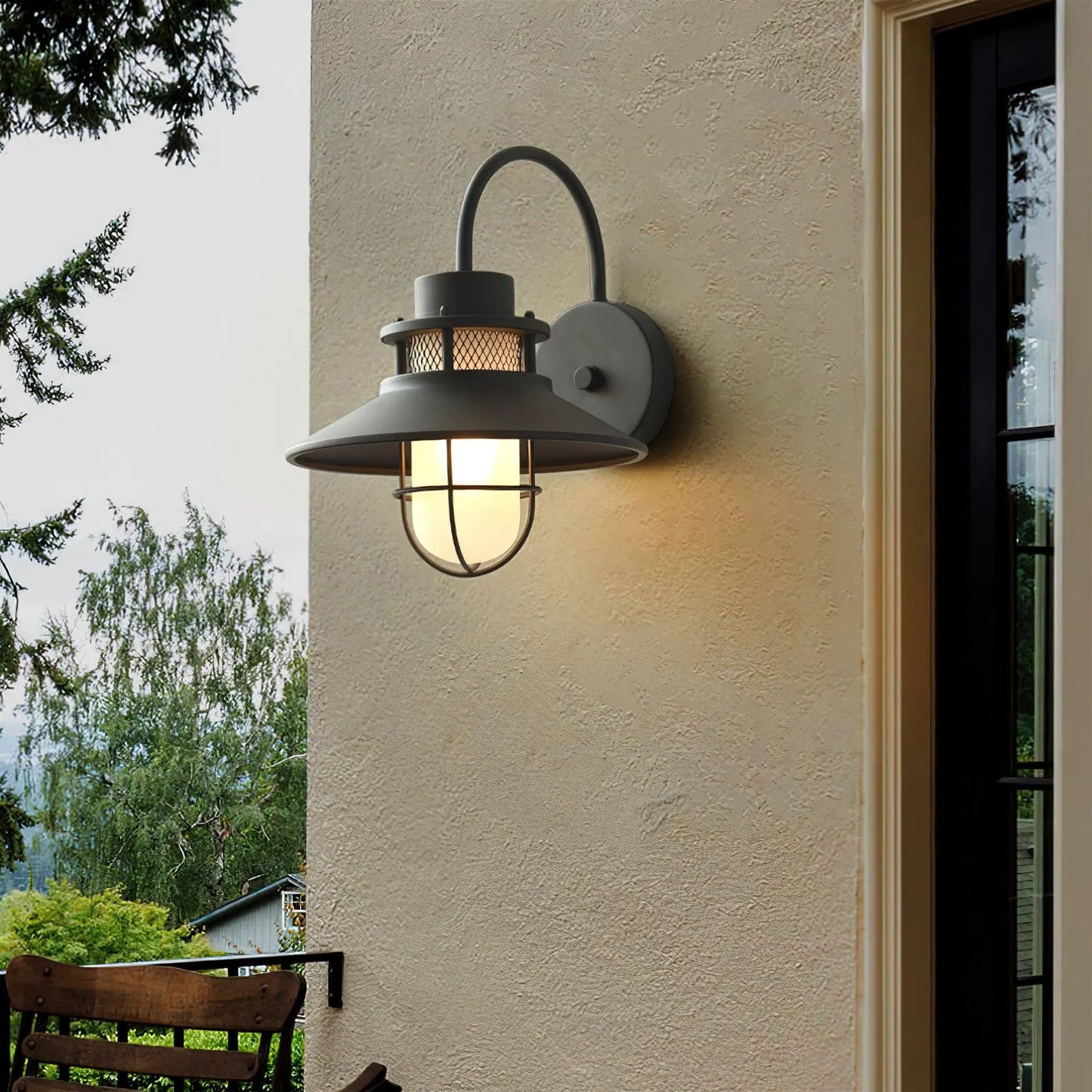 Felix Industrial Outdoor Wall Sconce | Waterproof Exterior Light Fixture