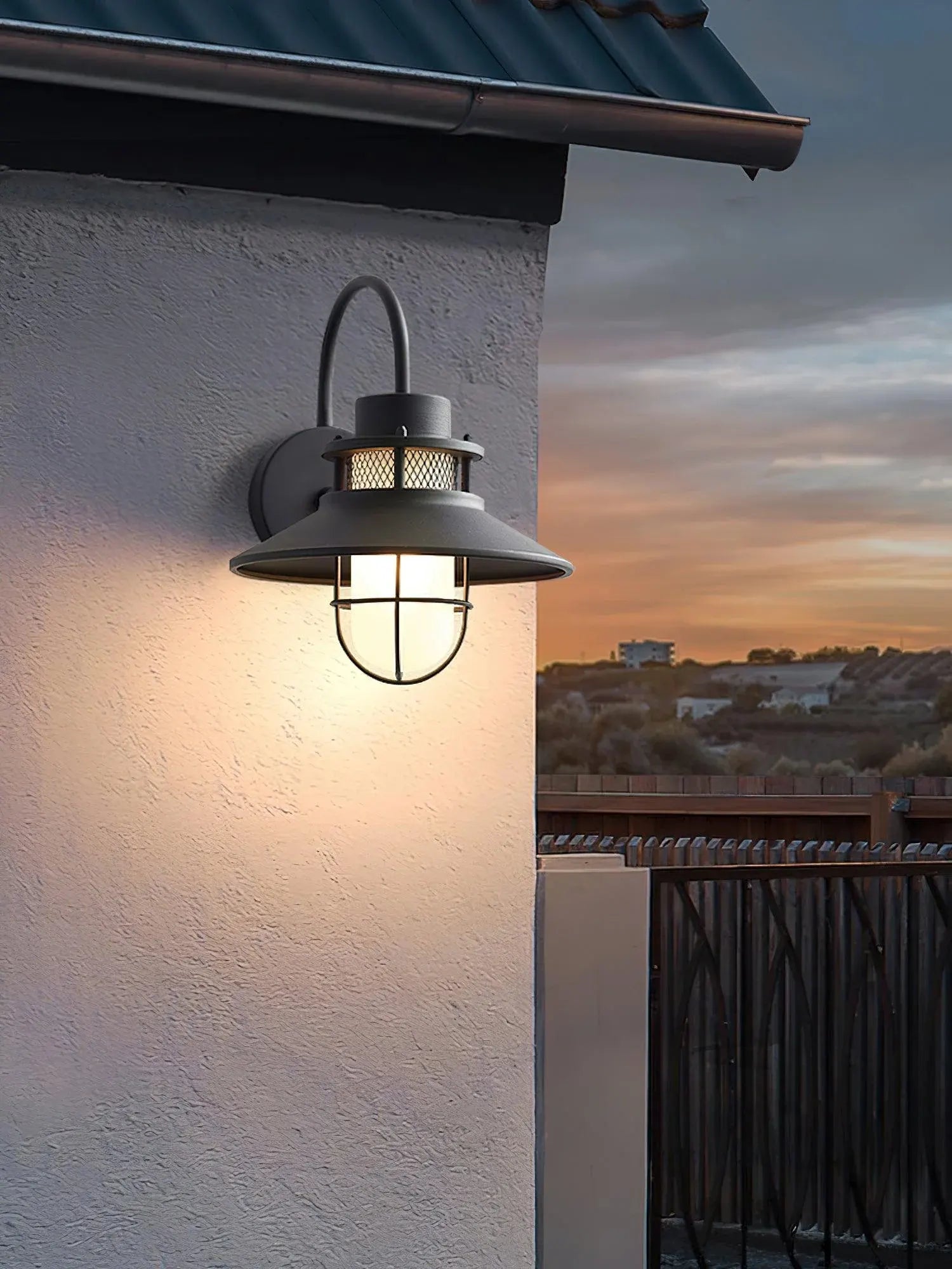 Felix Industrial Outdoor Wall Sconce | Waterproof Exterior Light Fixture