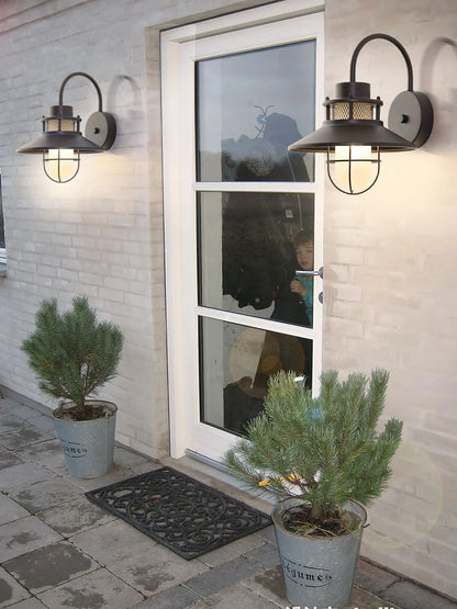 Felix Industrial Outdoor Wall Sconce | Waterproof Exterior Light Fixture