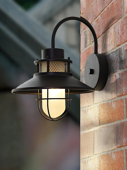 Felix Industrial Outdoor Wall Sconce | Waterproof Exterior Light Fixture