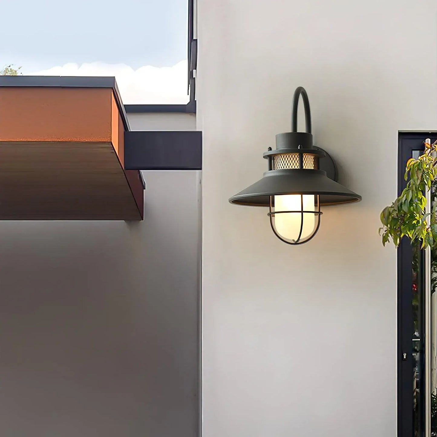 Felix Industrial Outdoor Wall Sconce | Waterproof Exterior Light Fixture