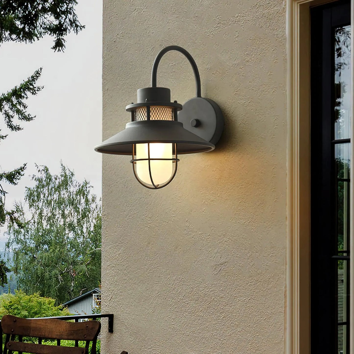 Felix Industrial Outdoor Wall Sconce | Waterproof Exterior Light Fixture