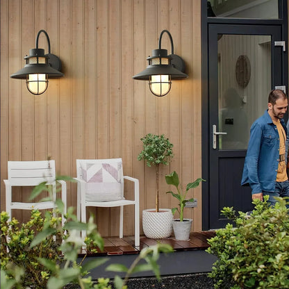 Felix Industrial Outdoor Wall Sconce | Waterproof Exterior Light Fixture
