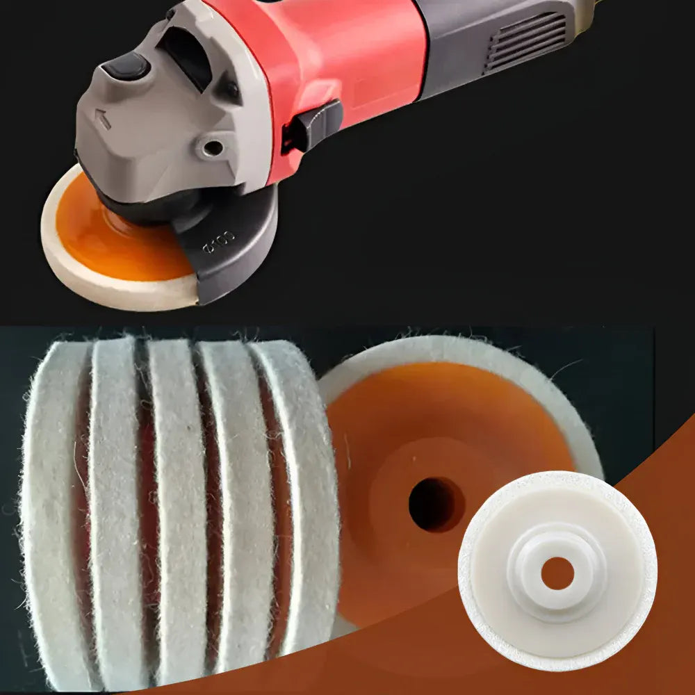 Felt Buffing Disc Set for Grinder Surface Polishing Pads