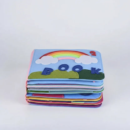 Felt Busy Book Montessori Early Learning Activity Toy for Toddlers