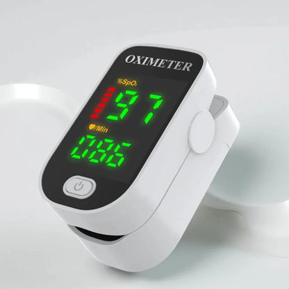Fingertip SpO2 Monitor for Blood Oxygen Saturation and Pulse Rate Tracking