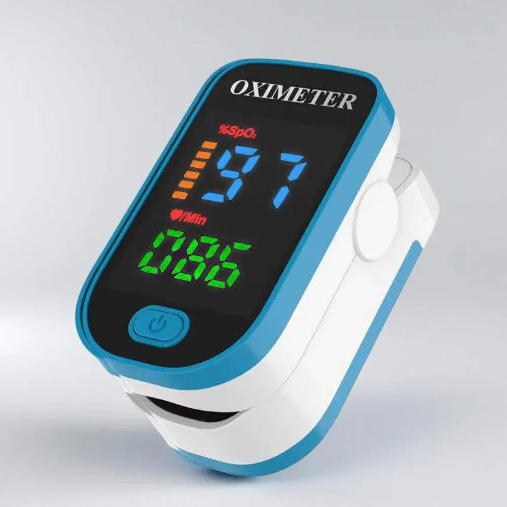 Fingertip SpO2 Monitor for Blood Oxygen Saturation and Pulse Rate Tracking
