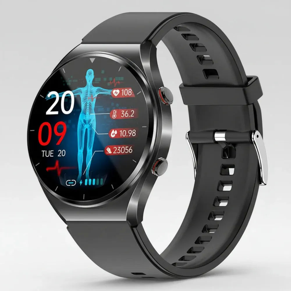 Fitness ECG Smartwatch with Health Tracking Design