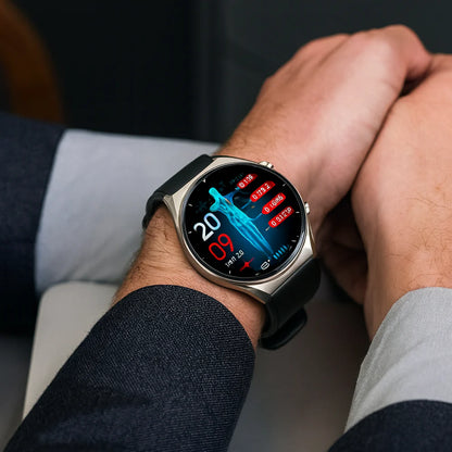 Fitness ECG Smartwatch with Health Tracking Design