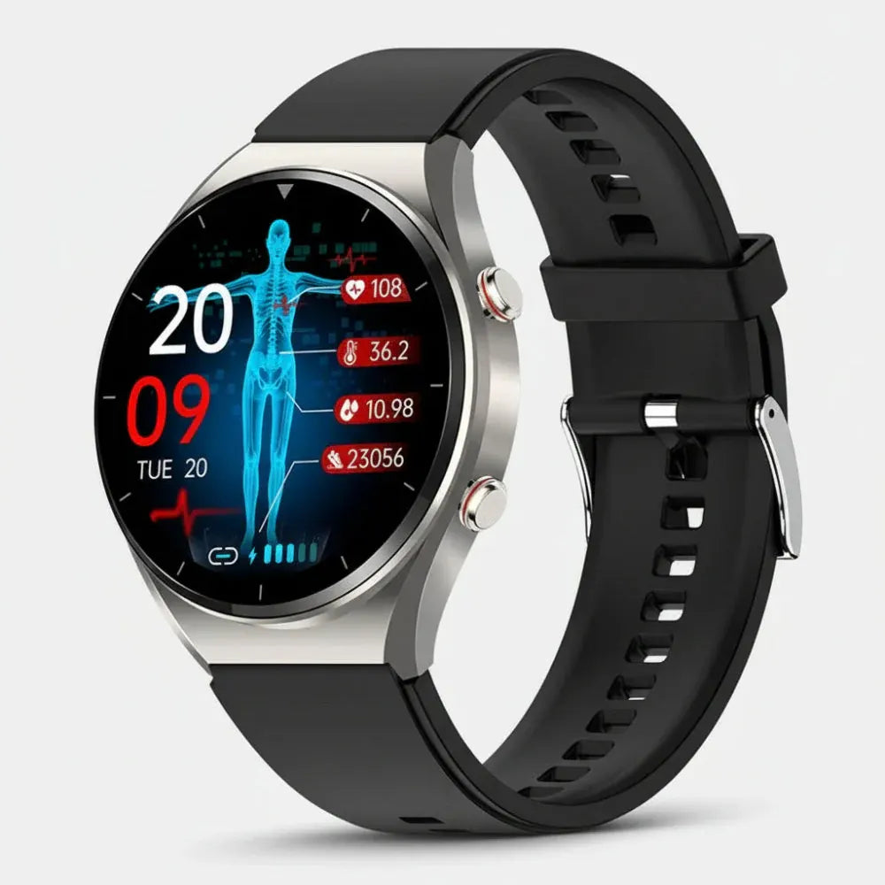 Fitness ECG Smartwatch with Health Tracking Design