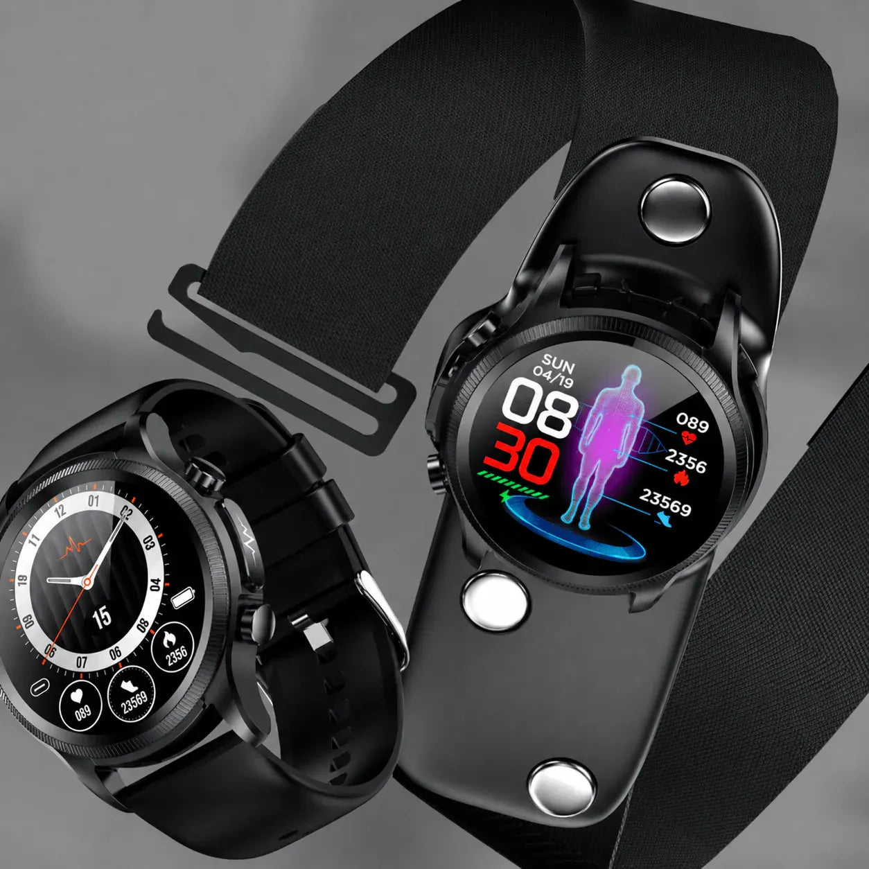 Fitness Smartwatch with Heart Rate Monitor