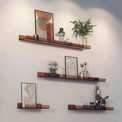 Floating Acrylic Minimalist Wall-Mounted Display Storage Shelf