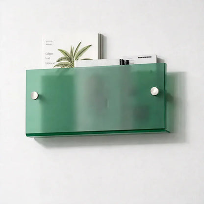 Floating Acrylic Wall-Mounted Magazine Storage Shelf & Display Organizer