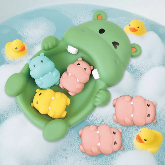 Floating Animal Bath Toy Set for Baby Playtime Fun