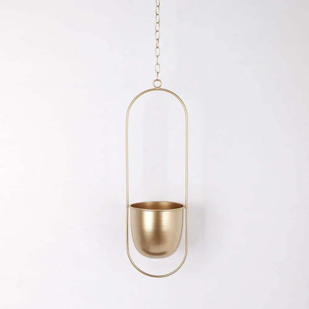 FloraFrame Hanging Planter | Sleek Modern Iron Design for Plants